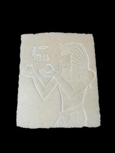 Alabaster Egyptian Art Relief: Mythology Home Decor - Image 2