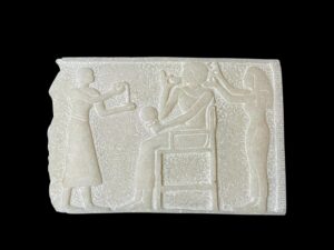 Alabaster Egyptian Art Relief: Mythology Home Decor - Image 2