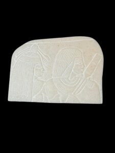 Alabaster Egyptian Art Relief: Ancient Mythology Home Decor - Image 2
