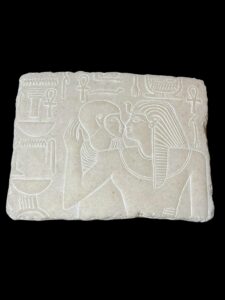 Alabaster Ancient Egyptian Art Relief: Mythology Home Decor - Image 2