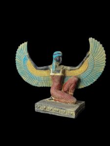 Vintage Goddess Isis statue, unique Isis goddess Statue. - Image 2