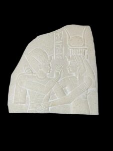 Alabaster Egyptian Art Relief: Ancient Mythology Home Decor - Image 2