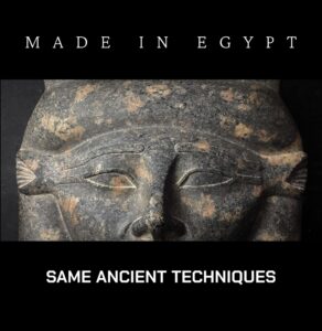 Handmade Granite Goddess Hathor Statue: Egyptian Altar Decor - Image 2