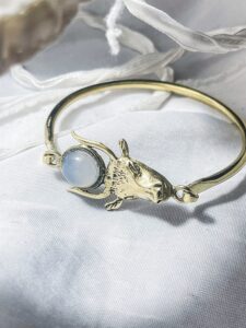 Handcrafted Goddess Hathor Bracelet: Egyptian Spiritual Jewelry - Image 2