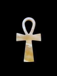 Alabaster Ankh Key of Life: Egyptian Wall Hanging - Image 2