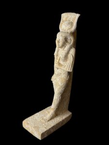 Goddess Hathor statue with flails. - Image 2