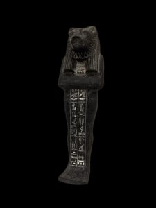 Granite Egyptian Goddess Sekhmet Statue: Vintage Mythology Decor - Image 2