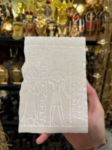 Egyptian God Thoth & Seshat Wall Relief: Home Decoration - Image 2