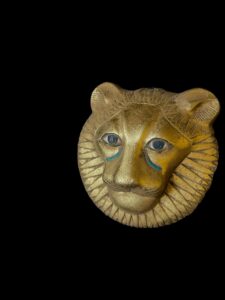 Egyptian Goddess Sekhmet Wall Hanging Statue - Image 2