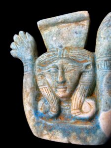 Manifest Handmade Goddess Hathor Statuette , Statue for the Egyptian Goddess Venus - Image 2