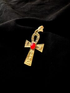 Brass Egyptian Ankh Key of Life Pendant - Image 2