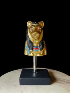 Egyptian Goddess Sekhmet Statue: Colorful Statuette - Image 2