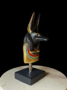 Jackal God Anubis statue made in Egypt, Egyptian Anubis sculpture. - Image 2