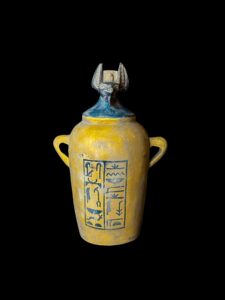 Ancient Egyptian Anubis Jar: God of Afterlife Decor - Image 2