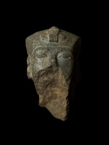 head of King Senusret III made of Rare stone - Image 2