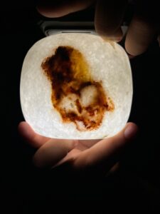 Handcarved Egyptian Alabaster Bowl: Glowing Stone Decor - Image 2