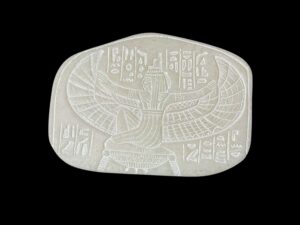 Egyptian Goddess Isis wall relief, wall hanging relief for Goddess Isis the Goddess of love. Wall plate for Isis - Image 2