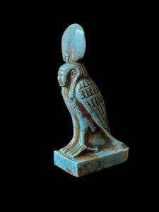 Rare BA Bird Statue with Sundisk - Ancient Egyptian Art - Image 2