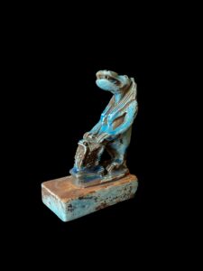 Handmade Egyptian Goddess Taweret Statue with Cobra - Image 2