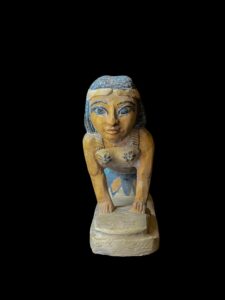 Woman making bread statue from Egyptian Old kingdom, 5th Dynasty. - Image 2