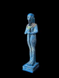 God Ptah Statue: Rose & Black Granite Egyptian Replica - Image 2