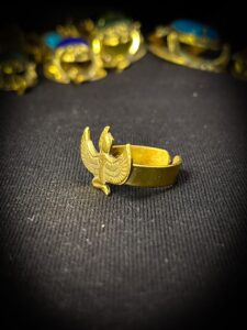 Ancient Egyptian Goddess Isis ring, Egyptian rings, Hand made rings. Isis shape rings. - Image 2