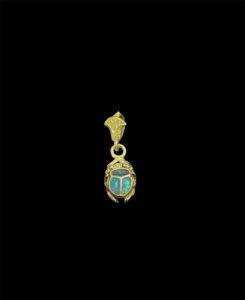 Egyptian Scarab pendant necklace, The decorative Good luck scarab in Ancient Egypt. - Image 2