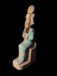 Egyptian God Osiris Statue: Limestone Statuette - Image 2
