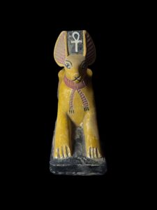 Wooden Anubis Statue: Egyptian God Guardian Dog Figure - Image 2