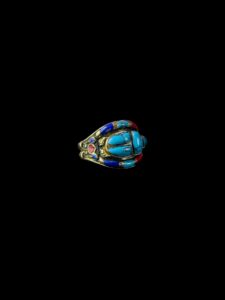 Egyptian Scarab Ring: King Tutankhamun Style, Good Luck Symbol - Image 2