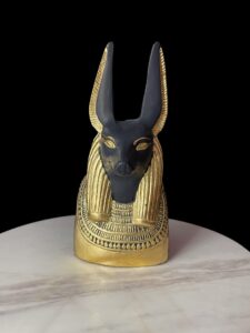 Jackal God Anubis statue made in Egypt, Egyptian Anubis sculpture. - Image 2