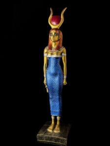 Manifest Handmade Goddess Hathor Statuette , Statue for the Egyptian Goddess Venus - Image 2