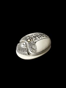 Egyptian Scarab, The decorative Good luck scarab in Ancient Egypt. - Image 2