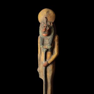Egyptian Goddess Sekhmet Statue: Colorful Statuette - Image 2