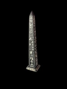 Egyptian Obelisk with Ancient Hieroglyphics: Customizable Inscriptions - Image 2