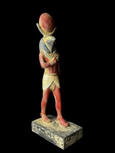 Rare Falcon Egyptian God Ra Statue: God of Sun & Sky - Image 2