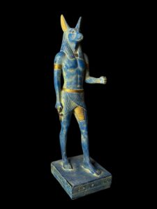 Jackal God Anubis statue made in Egypt, Egyptian Anubis sculpture. - Image 2