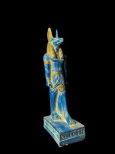 Jackal God Anubis statue made in Egypt, Egyptian Anubis sculpture. - Image 2