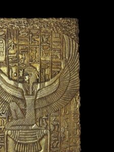 Ancient Egyptian Wall Reliefs featuring the famous Goddess Isis, winged Goddess Isis relief. - Image 2