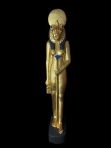 Egyptian Goddess Sekhmet Statue: Colorful Statuette - Image 2