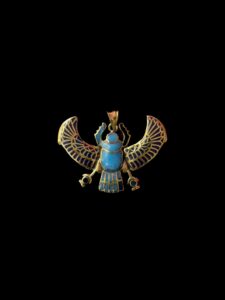 Egyptian Scarab pendant necklace, The decorative Good luck scarab in Ancient Egypt. - Image 2