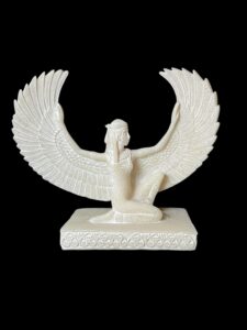 Large colorful Goddess Isis statue, unique Isis goddess Statue. - Image 2