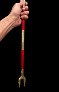 Ebony & Brass Was Sceptre: Ancient Egyptian Osiris Staff - Image 2