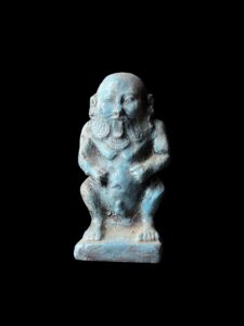 Hand-Carved God Bes Statue: Authentic Egyptian Art Decor - Image 2