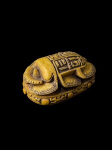 Large Egyptian Scarab, The decorative Good luck scarab in Ancient Egypt. - Image 2