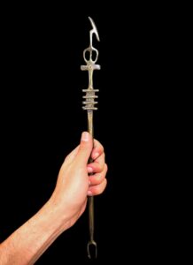 Ebony & Brass Was Sceptre: God Osiris Staff, Ancient Egyptian Decor - Image 2