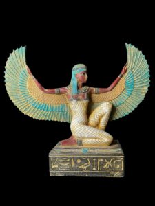 colorful Goddess Isis statue, unique Isis goddess Statue. - Image 2