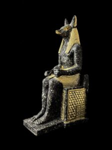 Handcrafted Egyptian God Anubis Statue: Afterlife Decor - Image 2