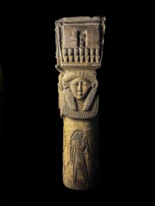 Egyptian Hathor Column Replica: Dendera Temple Decor - Image 2