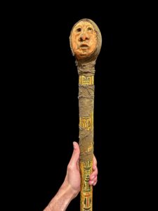 Ancient Egyptian Waz Sceptre Staff: Ceremony Stick - Image 2